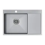 Кухонная мойка Paulmark Kroner 78F L (780*510) Брашированная сталь BS