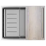 Кухонная мойка Paulmark Next-multi sink 58 UNI (580*450) Брашированная сталь BS