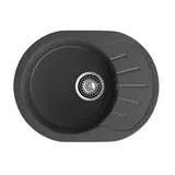 Кухонная мойка Granfest Rondo 580L (579*445) Графит