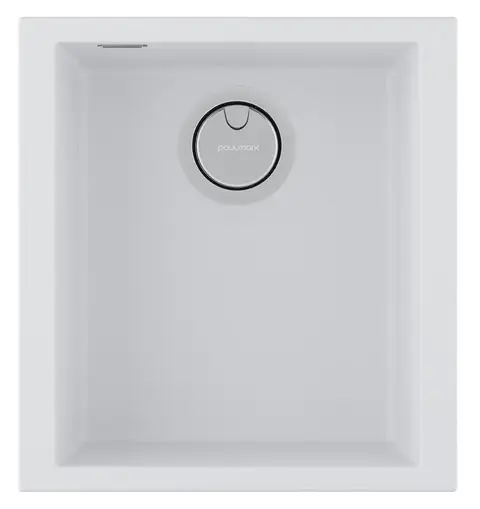 Кухонная мойка Paulmark Neo Classic 41 (410*435) Белый матовый WH