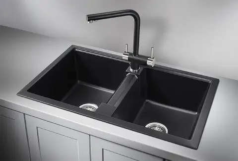 Кухонная мойка Granula GR-8101 (810*500) Шварц